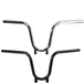 The TC Bros. 1" Bootlegger Handlebar by TC Bros. features a high-rise, U-shaped riserless design and is shown from the front against a white background.