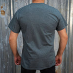 Heather Gray TC Bros. Bowtie t-shirt with a 'tc bros' logo on the chest, printed on demand.