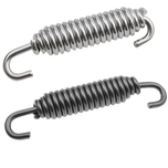 The Drag Specialties Moto Iron Kickstand Spring for Harley-Davidson 1936-1990 features hooks on both ends and serves as a durable replacement part for various motorcycle and industrial applications.
