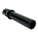 The TC Bros. Throttle Tube, designed for second generation Harley-Davidson TBW models, features a black plastic build with a cylindrical handle and U-shaped end for easy removal and installation of throttle sleeves or slide-on grips.