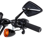 A pair of black Arlen Ness Fusion Knurled Grips on a white background.