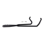A SP Concepts M8 Bagger Black Full Length Exhaust M8 2017-Present for a motorcycle from SP Concepts on a white background.