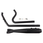 A SP Concepts M8 Bagger Black Full Length Exhaust M8 2017-Present for a motorcycle from SP Concepts on a white background.
