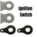 A diagram showing the dimensions of a Weld On 3/4 Ignition Switch Mounting Tab by TC Bros hook with mounting tabs.
