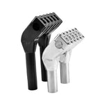 TC Bros. Pro Series Modular Risers for 2022-Up Harley-Davidson Nightster in black and silver, with angled heads and wire channels, are arranged against a white background.