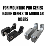TC Bros. Pro Series 1" Modular Risers Gauge Relocation Bracket with multiple screw holes.