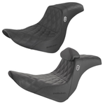 Experience the ultimate comfort and performance with the Saddlemen SDC Pro Series Performance Gripper Seat with Backrest for 2018-2023 Harley M8 Softail FXLR/FLSB. Perfect for your Harley M8 Softail, this seat will enhance your riding experience like never before.