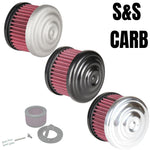 Vintage style TC Bros. Ripple Raw Air Cleaner S&S Super E & G Carbs kit for Honda CBR600RR motorcycle.