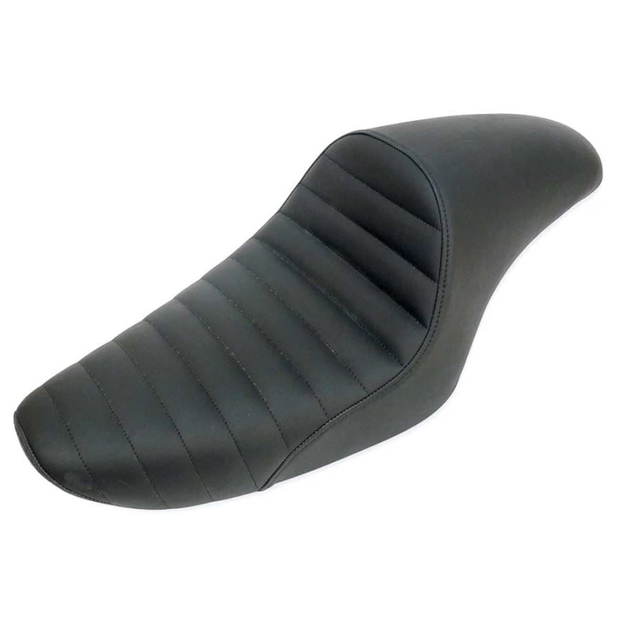 Americano 2-Up Cafe Style Seat for 1986-2003 Harley Sportsters - Black Tuck & Roll