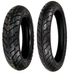 The Shinko 712 Tire by Shinko stands upright against a white background, showcasing its tread pattern designed for excellent wet weather traction.