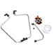 The OLD-STF Harley-Davidson XR650R features the Stainless/Black Shovelhead Rocker Box Split Oil Lines.