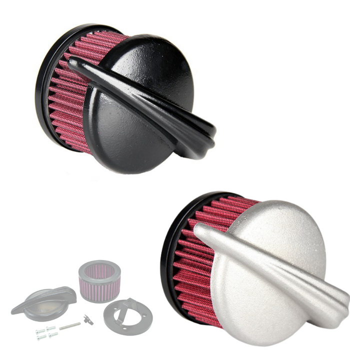 TC Bros. Streamliner Raw Air Cleaner HD CV Carbs & EFI for vintage style Honda CBR600RR motorcycle.