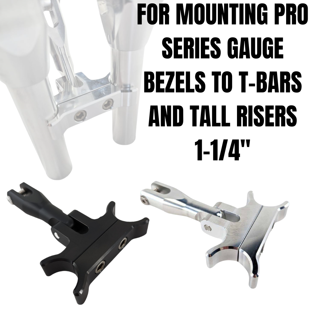 Tt Bar Risers TC Bros. Gauge Relocation Bracket for 1-1/4