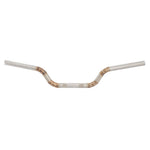 An Arlen Ness Welded Stainless Steel MX Tracker Handlebar - 1" (TBW & Cable) with a white handle and a brown handle.
