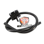 A Trask M8 Vented Trans Top Cover for '17 & UP M8 Softail & Touring with a logo on it.