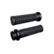 A selection of ODI Vans Lock-on Grips for Harley-Davidson First Generation Throttle-By-Wire motorcycles in brown, black, and red, featuring ODI grip technology and arranged in three columns.