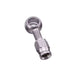 Four Universal Brake Line Fittings For Cut-To-Length Brake Lines by Universal, each in a different shape and finish, are shown on a white background—ideal as universal hydraulic banjo fittings for motorcycles.