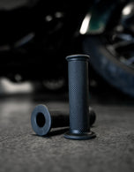 Speedwell motorcycle handlebar grips - black.