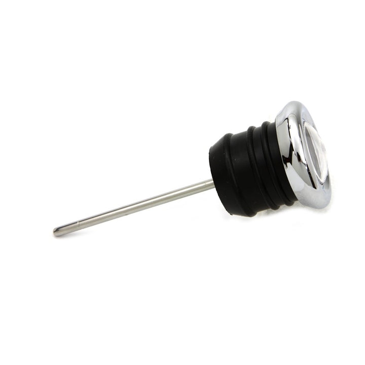 Stainless Steel Flexible Transmission Dipstick For GM 4L80E, 700R4, 4L60E - Firewall Mount, 29.5" Long, Black