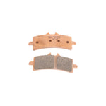 Two EBC Sintered Brake Pads for Brembo M4 Radial Calipers FA447HH displayed on a white background, featuring a metal backing and friction material for optimal stopping power.