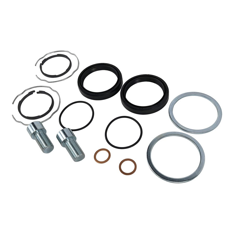 A Moto Iron® Fitment set of 49mm Fork Seal Kit Fits Milwaukee 8 M8 Softail Harley for a Milwaukee 8 motorcycle.