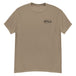 Plain beige staple Pete - Brown Savanah Tee made of ring-spun cotton with a small logo on the left chest from TC Bros.
