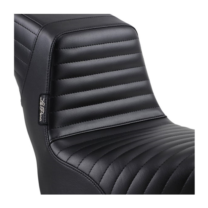 The back of a Le Pera Kickflip Seat - Pleated - Black - FXD &