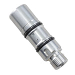 A fitting on a background meets Drag Specialties Rear Master Cylinder Rebuild Kit For Harley 1987-2017 specifications.