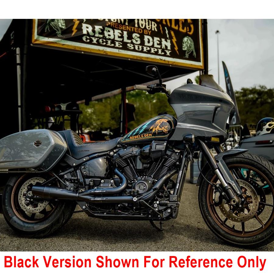 Harley-Davidson Softail Street Glide - black version with Sawicki Speed exhaust '18-UP M8 Softail Models Stainless for reference.