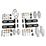 The TC Bros. Solo Seat Mounting Kit includes assorted metal hardware—springs, bolts, washers, brackets, and clips—perfect for installing a solo seat. All components are neatly organized on a white background.