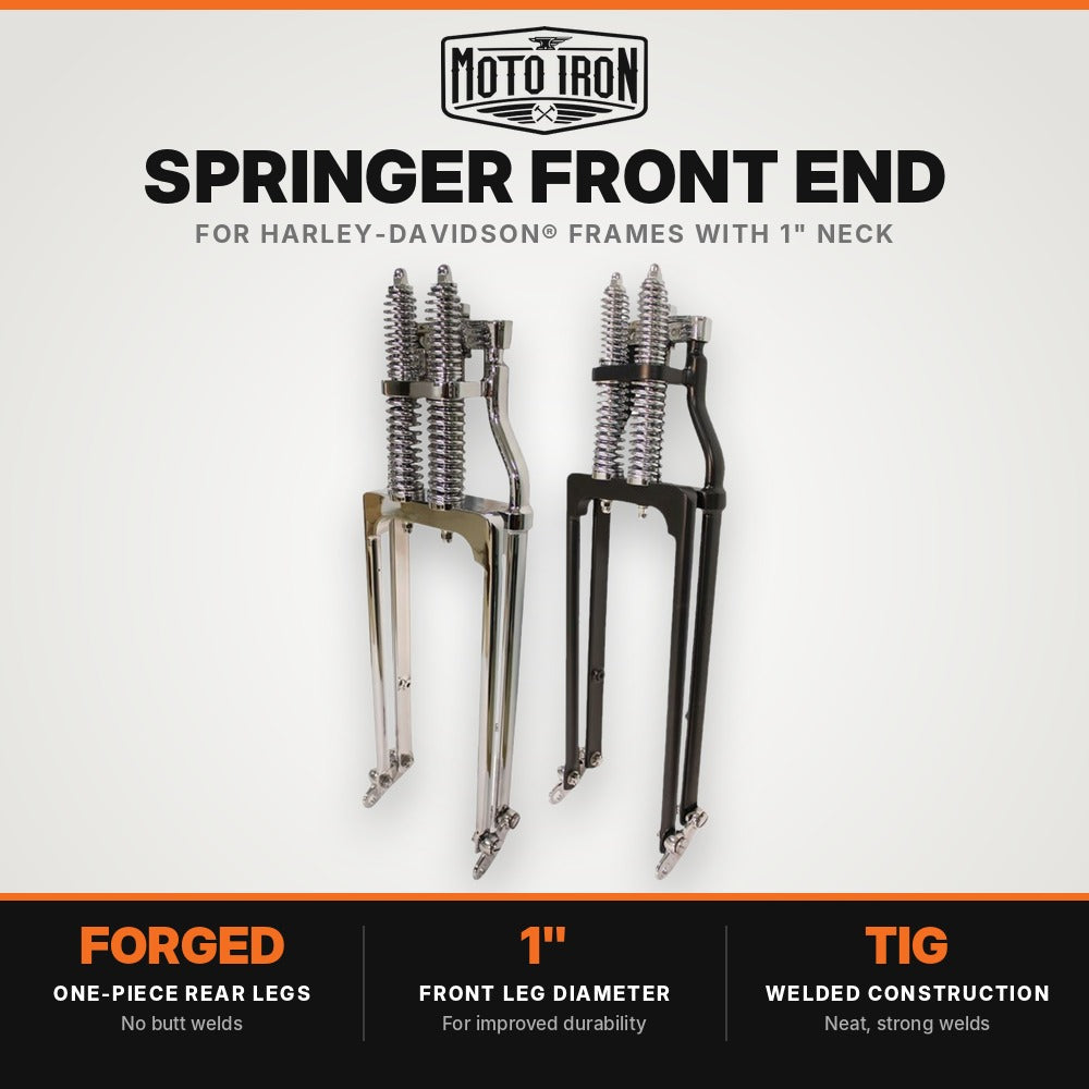 Moto Iron Springer Front End For Harley-Davidson Frames w/ 1