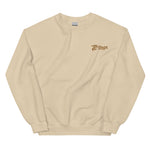 Sand, warm sweatshirt with "TC Bros." logo embroidered on the left chest area.