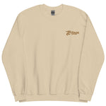 Sand, warm sweatshirt with "TC Bros." logo embroidered on the left chest area.