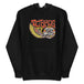 TC Bros. Wing Hoodie in Black featuring a stylized motorcycle engine and wings with the text "torbros." This 100% cotton hoodie is a classic streetwear piece.