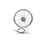 A Wyatt Gatling 21" Chopper Wheel - Mini Brake Drum - 3/4 inch Bearings with a wire.