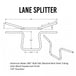 American TC Bros. 7/8" Lane Splitter™ Handlebars - 9.25" Rise Black Powdercoat made from American steel tubing.