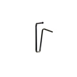 A TC Bros. 7/8" Ape Hanger Handlebars - 15" Black Powdercoated made from American steel tubing on a white background.