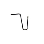A TC Bros. 7/8" Ape Hanger Handlebars - 15" Black Powdercoated on a white background.