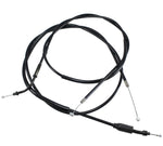 A black TC Bros. OEM quality brake cable for a TC Bros. Yamaha XS650 Extended Cables Set +5" motorcycle.