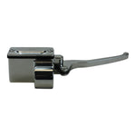The GMA 1" Front Brake Master Cylinder for Harley-Davidson by GMA features CNC-machined aluminum construction for durability, and is shown in a side view against a white background.