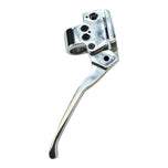 A GMA Polished Billet 1" Mechanical Clutch Control (Cable) handlebar lever for clutch controls on a white background.
