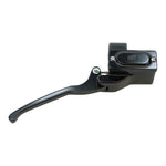 A GMA Black Billet 1" Front Brake Master Cylinder (RH 5/8) on a white background, ideal for custom applications.