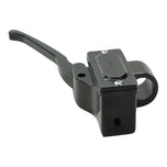 A GMA Black Billet 1" Front Brake Master Cylinder (RH 5/8) for custom applications on a white background.