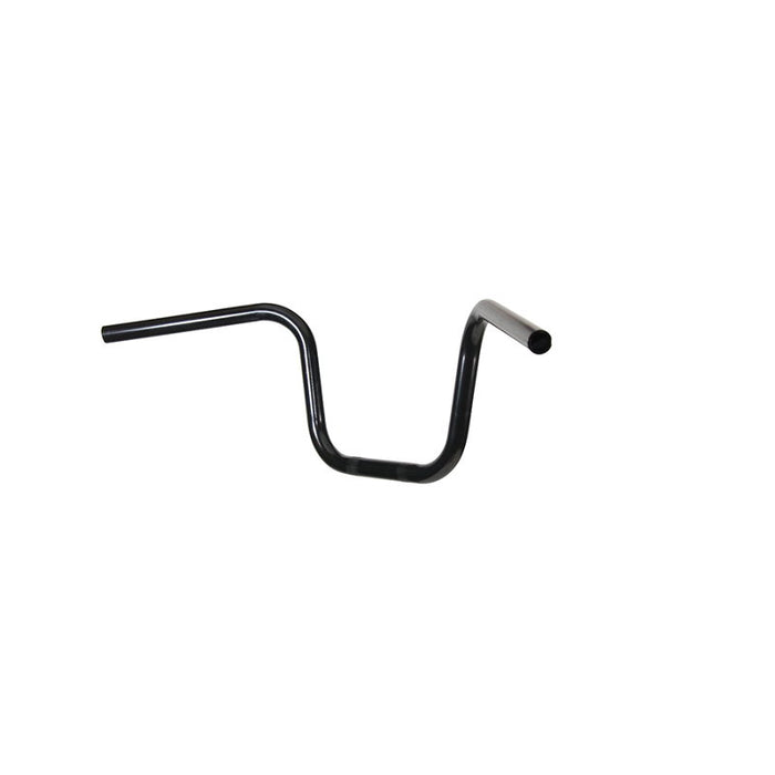 A TC Bros. 1" Narrow Mini Apes Handlebars - 8" Black on a white background, suitable for mini apes handlebars.