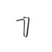 A TC Bros. 1" Narrow Apes Handlebars - 16" Black on a white background.