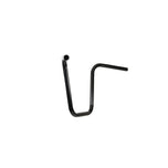 A TC Bros. 1" Narrow Apes Handlebars - 12" Black metal hook on a white background.