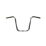 TC Bros. 1" Narrow Apes Handlebars by TC Bros. in black and chrome are shown on a white background—ideal for anyone after classic apehanger style for their custom ride.
