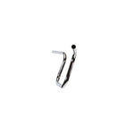 A TC Bros. 1" Lane Splitter™ Handlebars - Chrome on a white background.