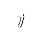 A TC Bros. 1" Lane Splitter™ Handlebars - Chrome on a white background.