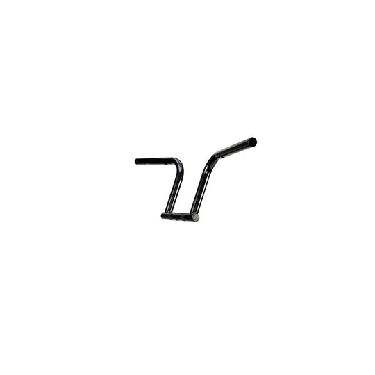 A TC Bros. 1" Speedline Handlebar - Black on a white background, suitable for Harley models.